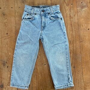 Levis 550 Relaxed Fit Slim Boys 4 Orange Tab Vintage Light Wash Jeans